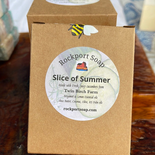 Slice of Summer - made with garden fresh cucumber