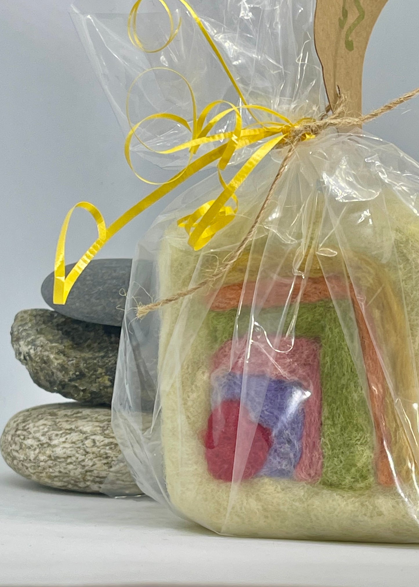 Felted Soap - Rainbow Love