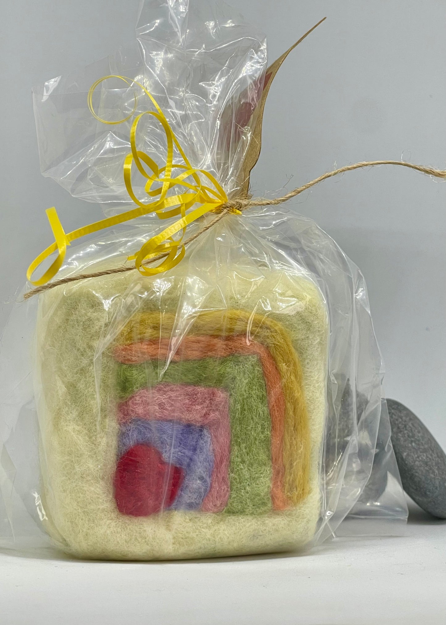 Felted Soap - Rainbow Love