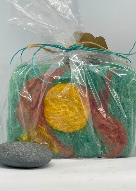 Felted Soap - Sun in the Tree