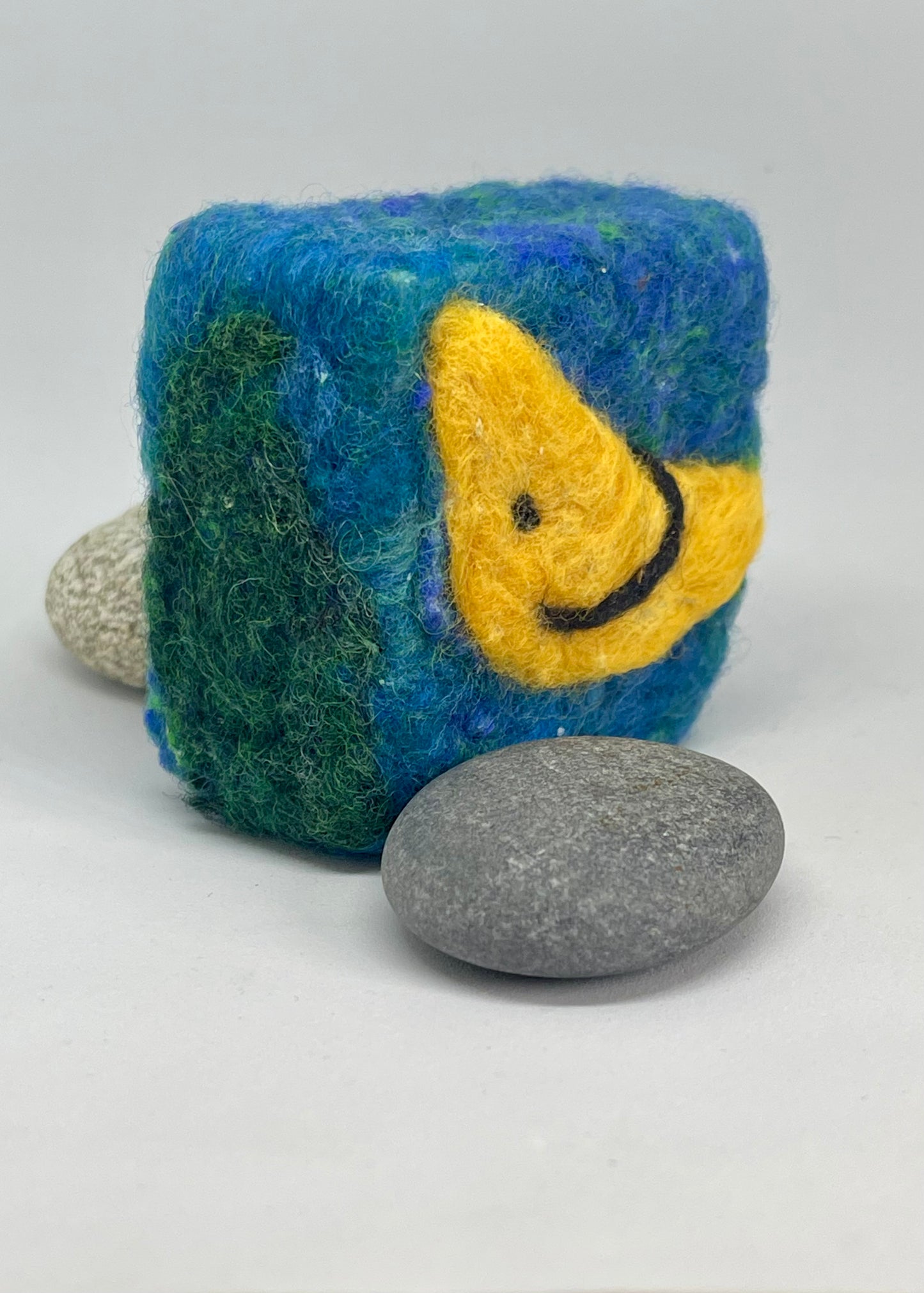 Felted Soap - Happy Moon