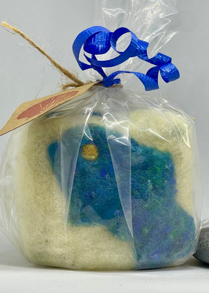 Felted Soap - Blue Fish