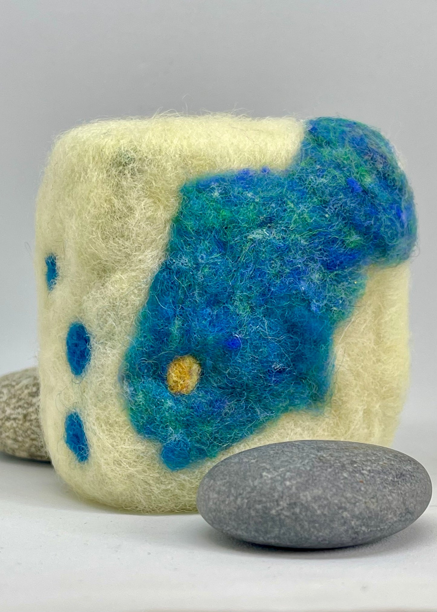 Felted Soap - Blue Fish