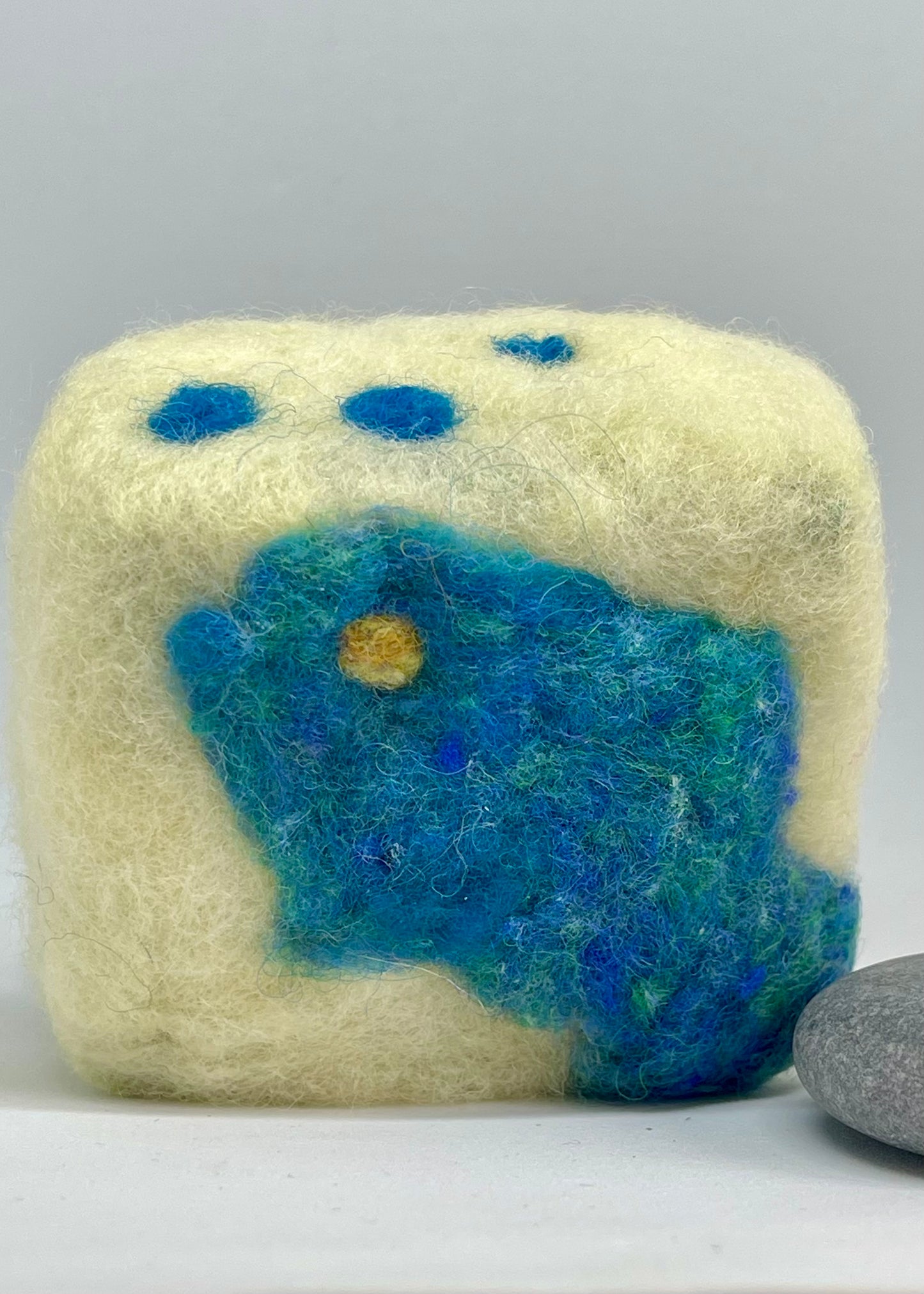 Felted Soap - Blue Fish