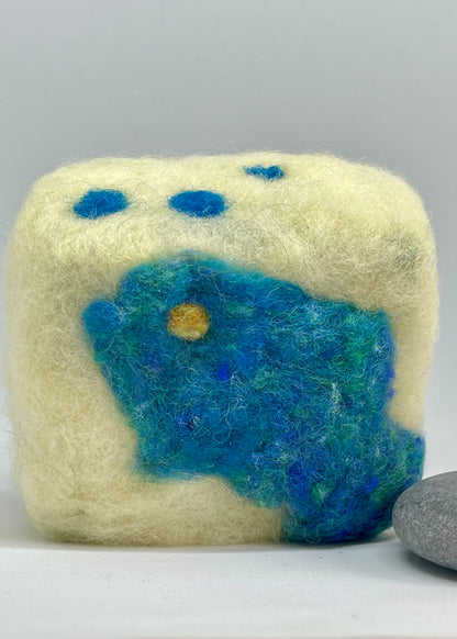 Felted Soap - Blue Fish